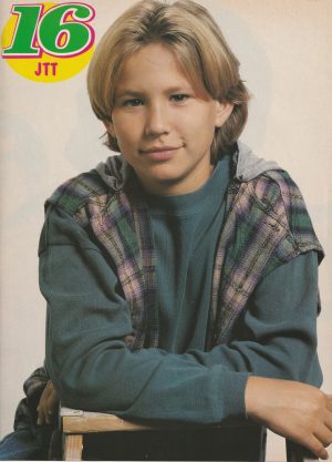 Jonathan Taylor Thomas teen pinup clipping Pix ladder 16 mag JTT modeling Pix