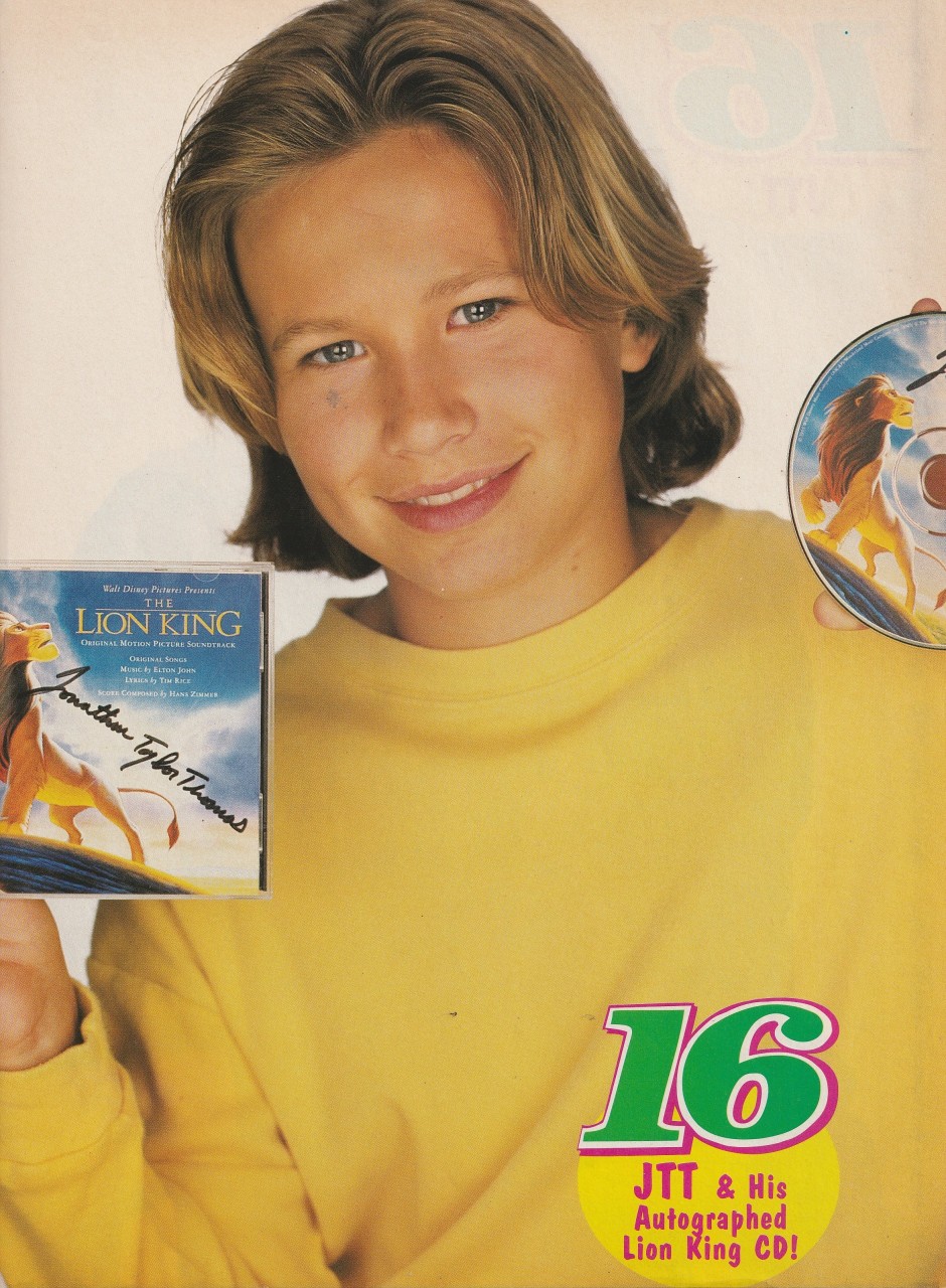 Jonathan Taylor Thomas teen pinup clipping Pix ladder 16 mag JTT modeling Pix - Image 2