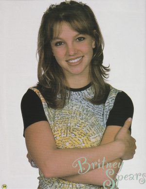 Britney Spears teen magazine pinup clipping Vintage Pop Icon dancer crossed arms