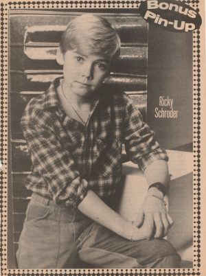Ricky Schroder magazine pinup clipping 16 mag photo shoot crush Silver Spoons