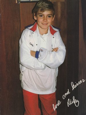 Ricky Schroder Rick Springfield magazine pinup clipping white jacket Pix Young
