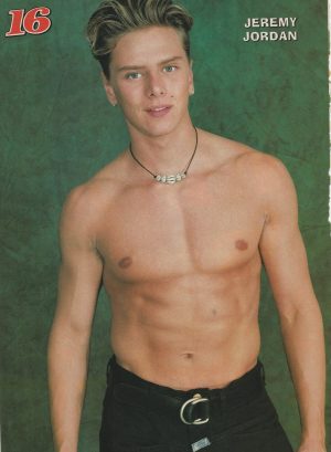 Jeremy Jordan magazine pinup clipping Vintage Shirtless 16 mag buff chest Pix
