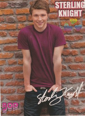 Sterling Knight teen magazine pinup clipping vintage bricks hands in pockets pix