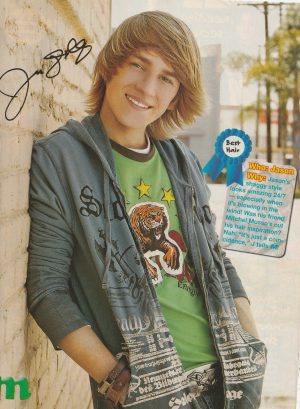 Jason Dolley teen magazine pinup clipping vintage child star bricks M hair actor