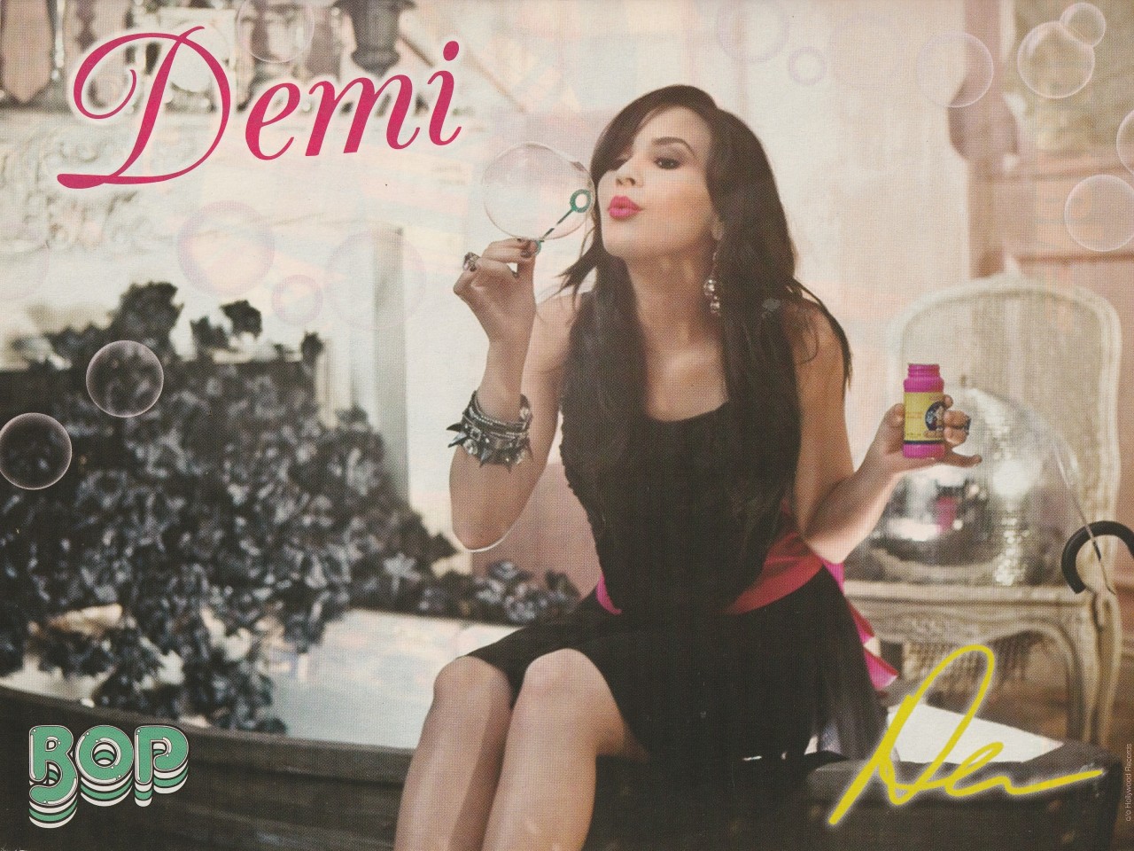 Nathan Kress Demi Lovato teen magazine pinup clipping disney star I Carly pix - Image 2