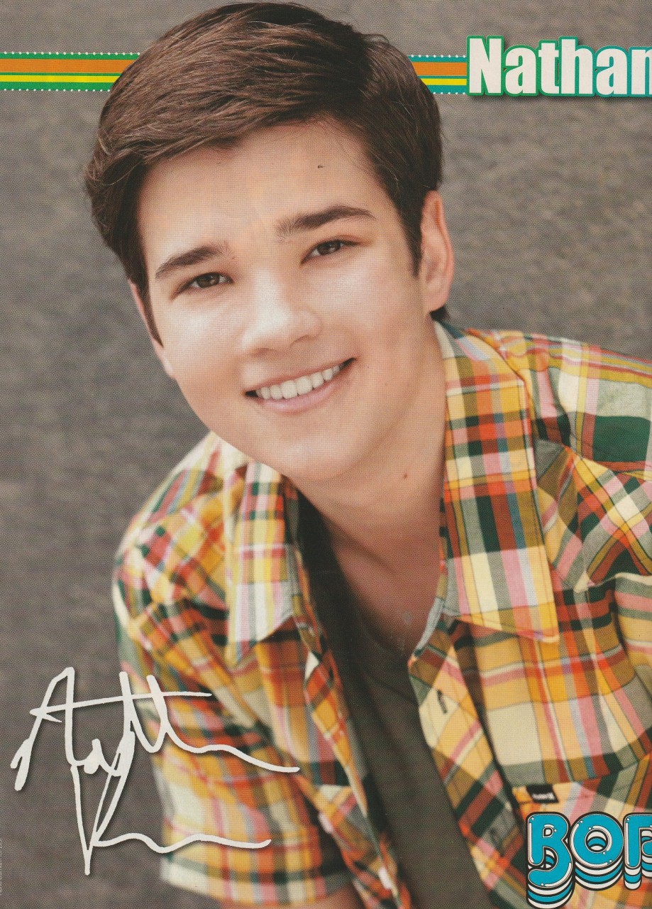 Nathan Kress Demi Lovato teen magazine pinup clipping disney star I Carly pix