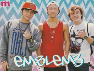 Emblem 3 Maia teen magazine pinup clipping boy band rockers M Pix young
