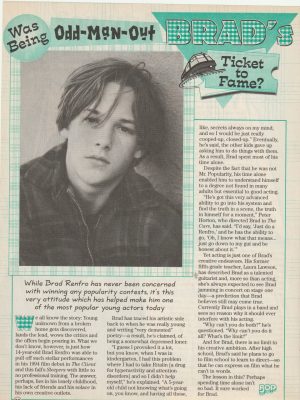Brad Renfro Melissa Joan Hart teen magazine clipping vintage Ticket to Fame Bop