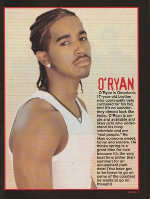 B2K O’ryan teen magazine pinup clipping vintage pix Pop Star Celebrity muscles