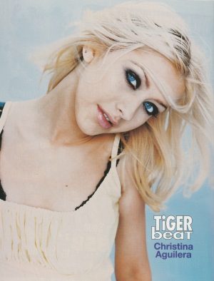 Christina Aguilera teen magazine pinup clipping vintage headshot Tiger Beat pix