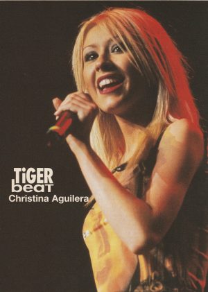 Christina Aguilera teen magazine pinup clipping vintage stage tour Tiger Beat
