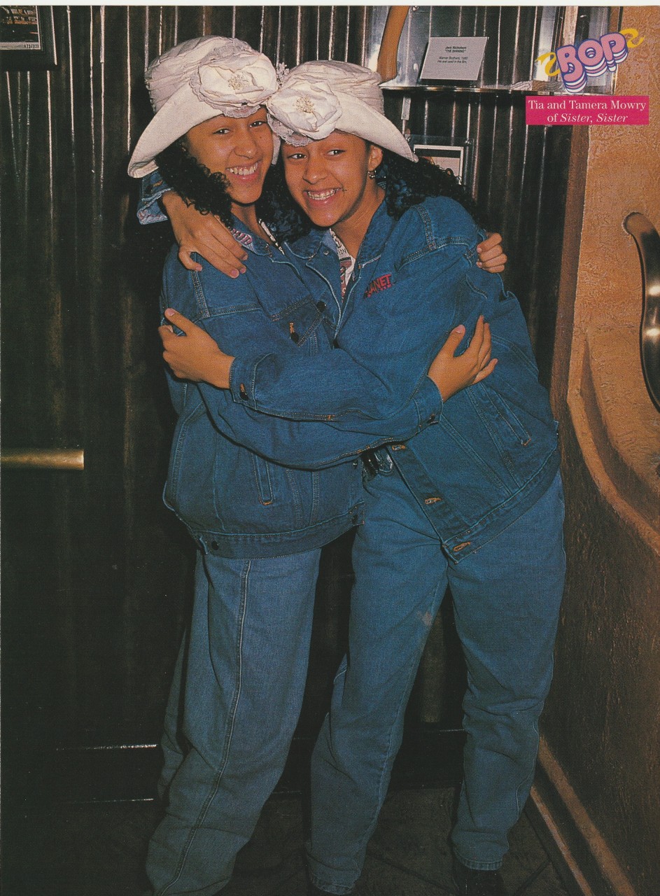 Candace Camera Tia Tamera Mowry teen magazine pinup clipping vintage jeans Bop - Image 2