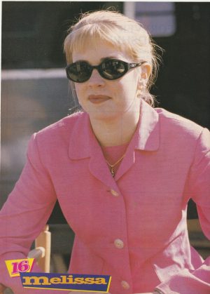 Melissa Joan Hart teen magazine pinup clipping vintage Sabrina sun glasses 16