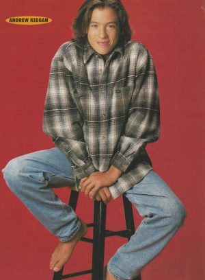 Melissa Joan Hart Andrew Keegan teen magazine pinup clipping vintage barefoot