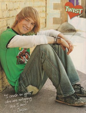 Jason Dolley teen magazine pinup clipping vintage jeans greetn shirt Twist Pix