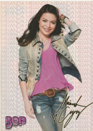 Miranda Cosgrove Jason Dolley teen magazine pinup clipping I Carly Green shirt