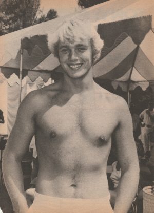 John Schneider teen magazine pinup clipping shirtless teen idols 70's icon