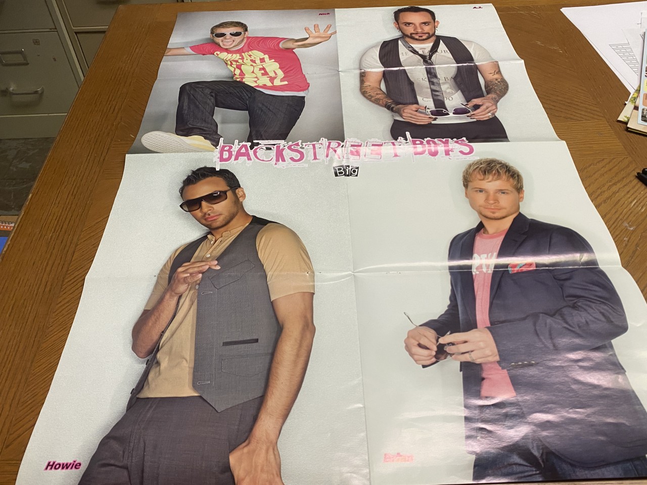 Backstreet Boys Finley teen magazine poster clipping boy band BSB tour DNA Pix