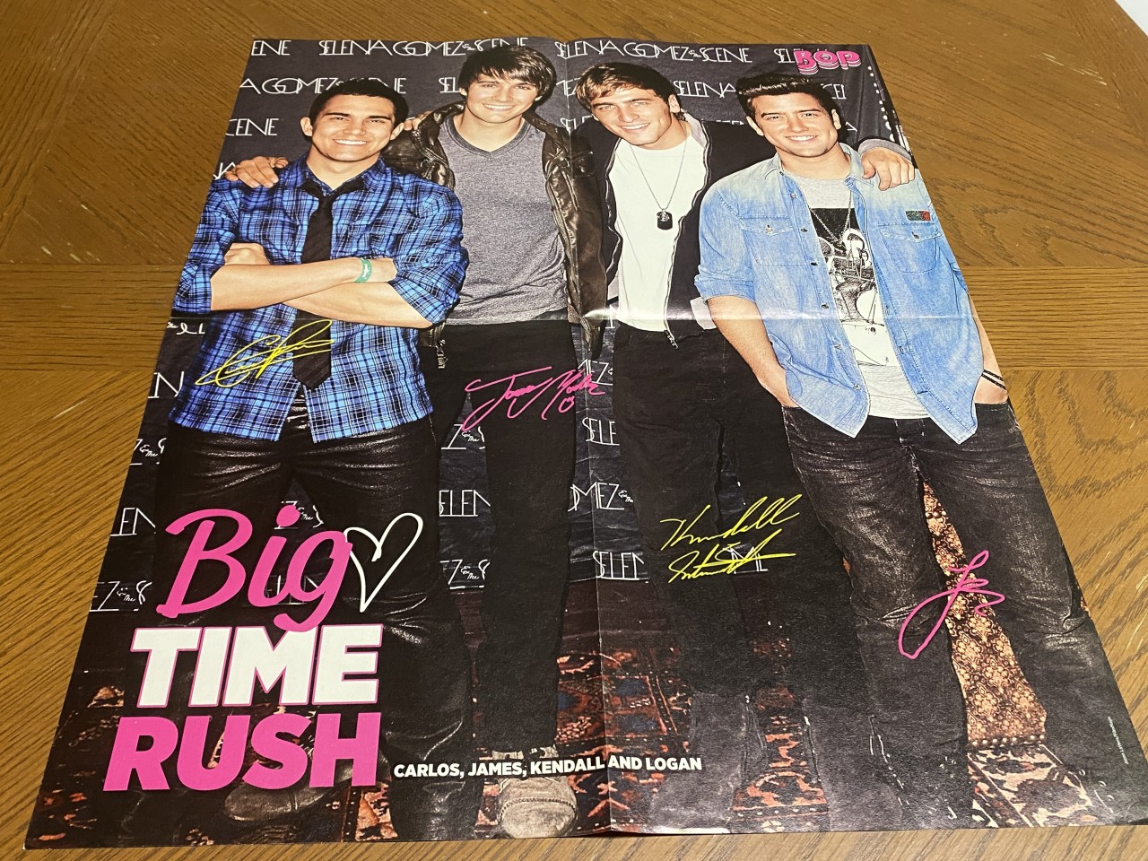 Justin Bieber Big Time Rush teen magazine poster clipping boy band leather pix
