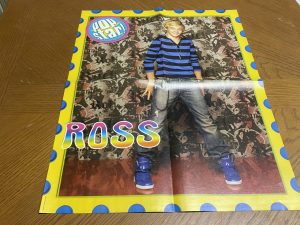 One Direction Ross Lynch teen magazine poster clipping jeans blue shirt body pix