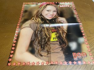Miley Cyrus Fergie teen magazine poster clipping modeling Hannah Montanna pix
