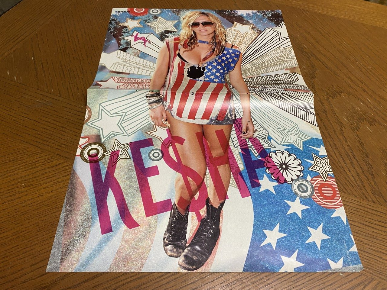Kesha poster bravo picture centerfold