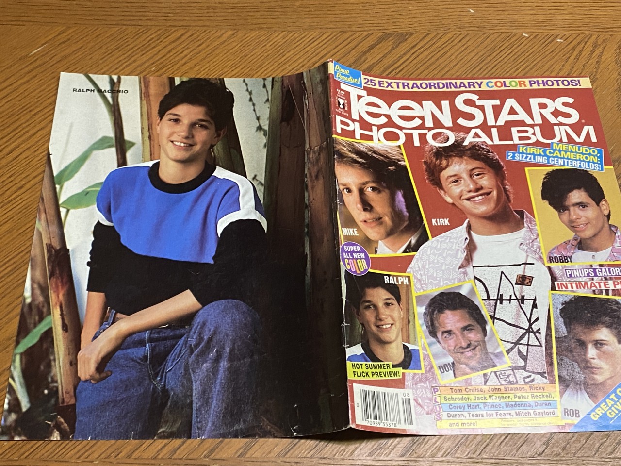 Ralph Macchio Menudo teen magazine poster clipping Karate Kid movie star Super - Image 2