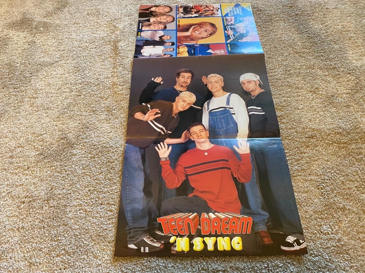 Five Nsync 5 teen magazine poster clippings cutting fold out Teen Dream Pix Tour - Image 2