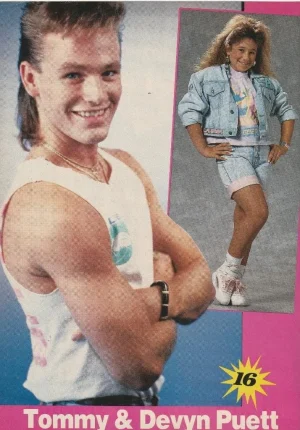 Tommy Puett Matthew Newmark teen magazine pinup clipping vintage pix buff