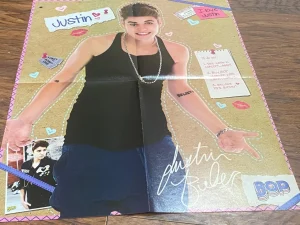 Justin Bieber Harry Styles One Direction teen magazine poster clipping muscles