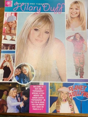 Hilary Duff teen magazine pinup poster mag clipping Pop Star Lizzie Mcguire pix