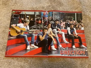 One Direction teen magazine poster clipping Pix boy band celebrity Harry Styles