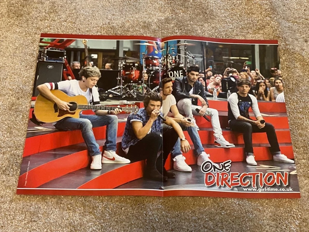 One Direction teen magazine poster clipping Pix boy band celebrity Harry Styles