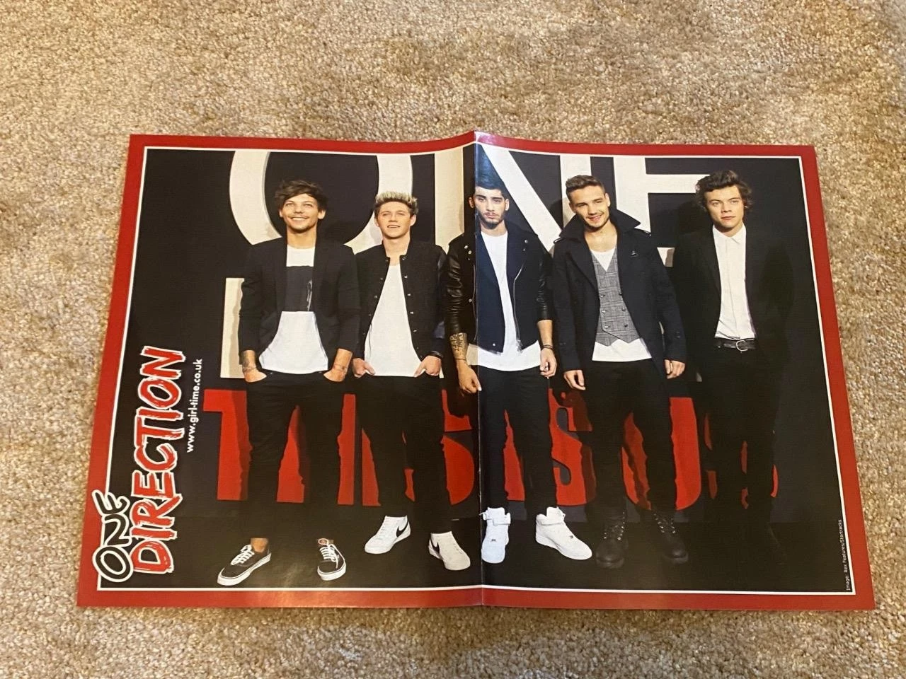 One Direction teen magazine poster clipping Pix boy band celebrity Harry Styles - Image 2