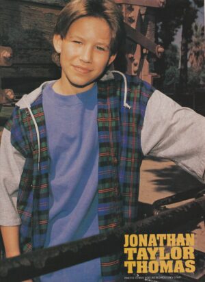 Jonathan Taylor Thomas Zachery Ty Bryan teen magazine pinup clipping vintage Boy