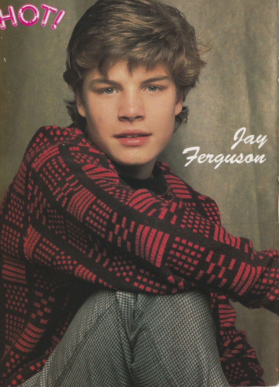 Jay Ferguson teen magazine pinup clipping red sweater Hot mag teen idols pix