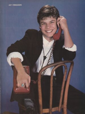 Jay Ferguson Tommy Puett teen magazine pinup clipping red phone chair pix 90’s