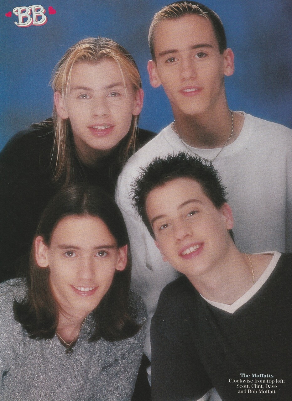 Moffatts AJ Mclean Alexander Mclean teen magazine pinup clipping Bop young boys