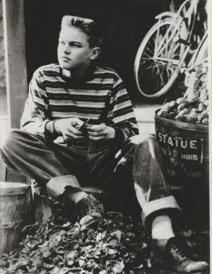 Leonardo Dicaprio teen magazine pinup clipping young boy modeling legs open