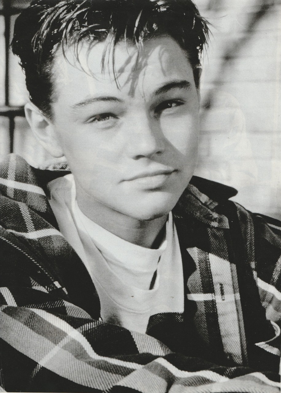Leonardo Dicaprio teen magazine pinup clipping young boy modeling legs open - Image 2