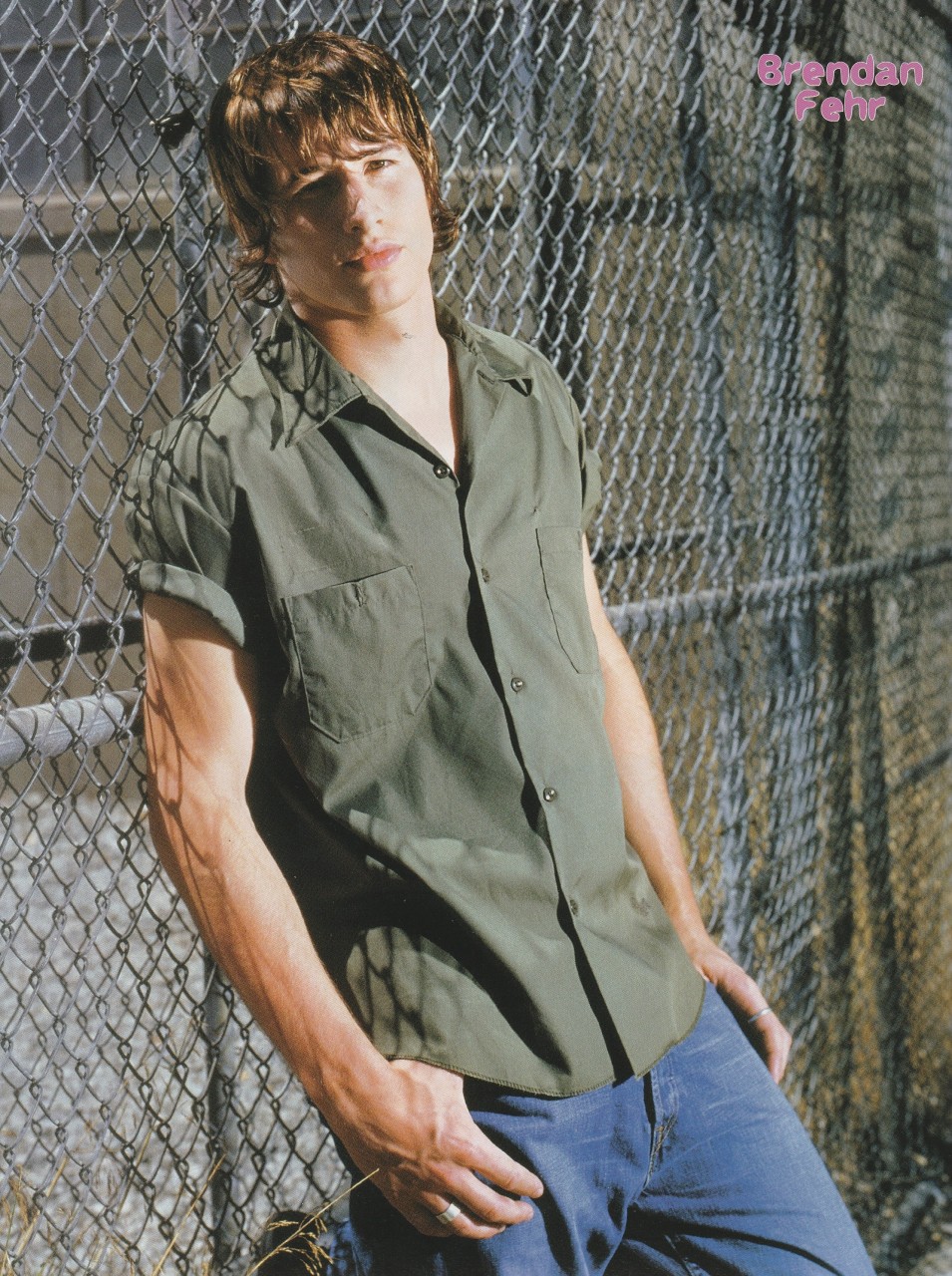 Brendan Fehr Shiri Appleby teen magazine pinup clipping Roswell Barefoot Japan