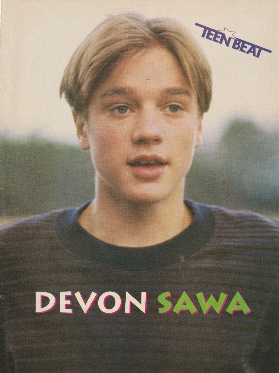 Devon Sawa in now and then