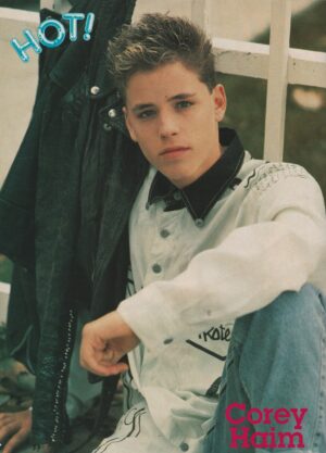 Sebastian Bach Corey Haim teen magazine pinup clipping Skid Row Hot window pix