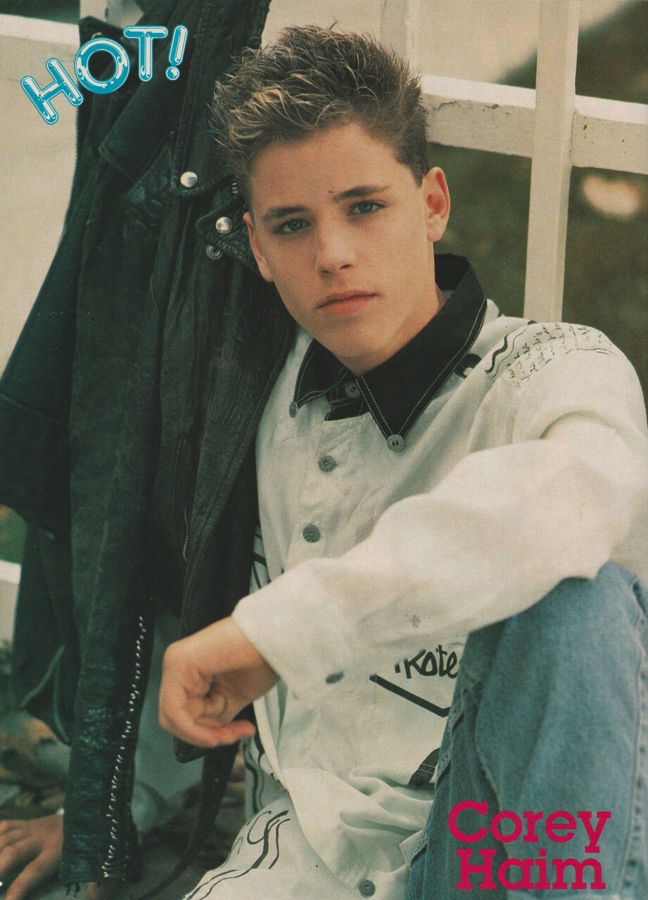 Sebastian Bach Corey Haim teen magazine pinup clipping Skid Row Hot window pix