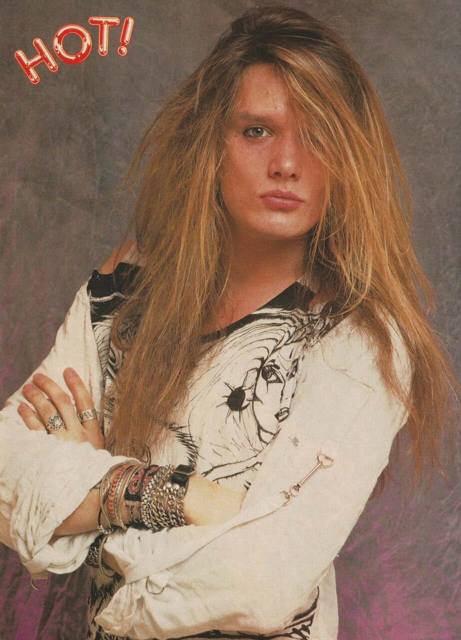 Sebastian Bach Corey Haim teen magazine pinup clipping Skid Row Hot window pix - Image 2