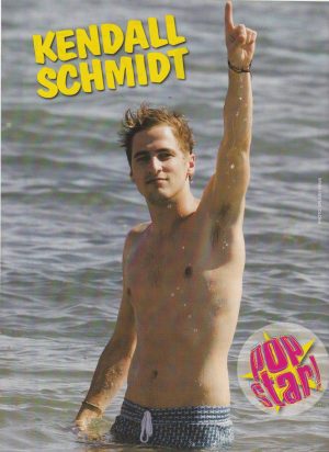 Big Time Rush Kendall Schmidt Carlos Pena magazine pinup clipping Shirtless Pix
