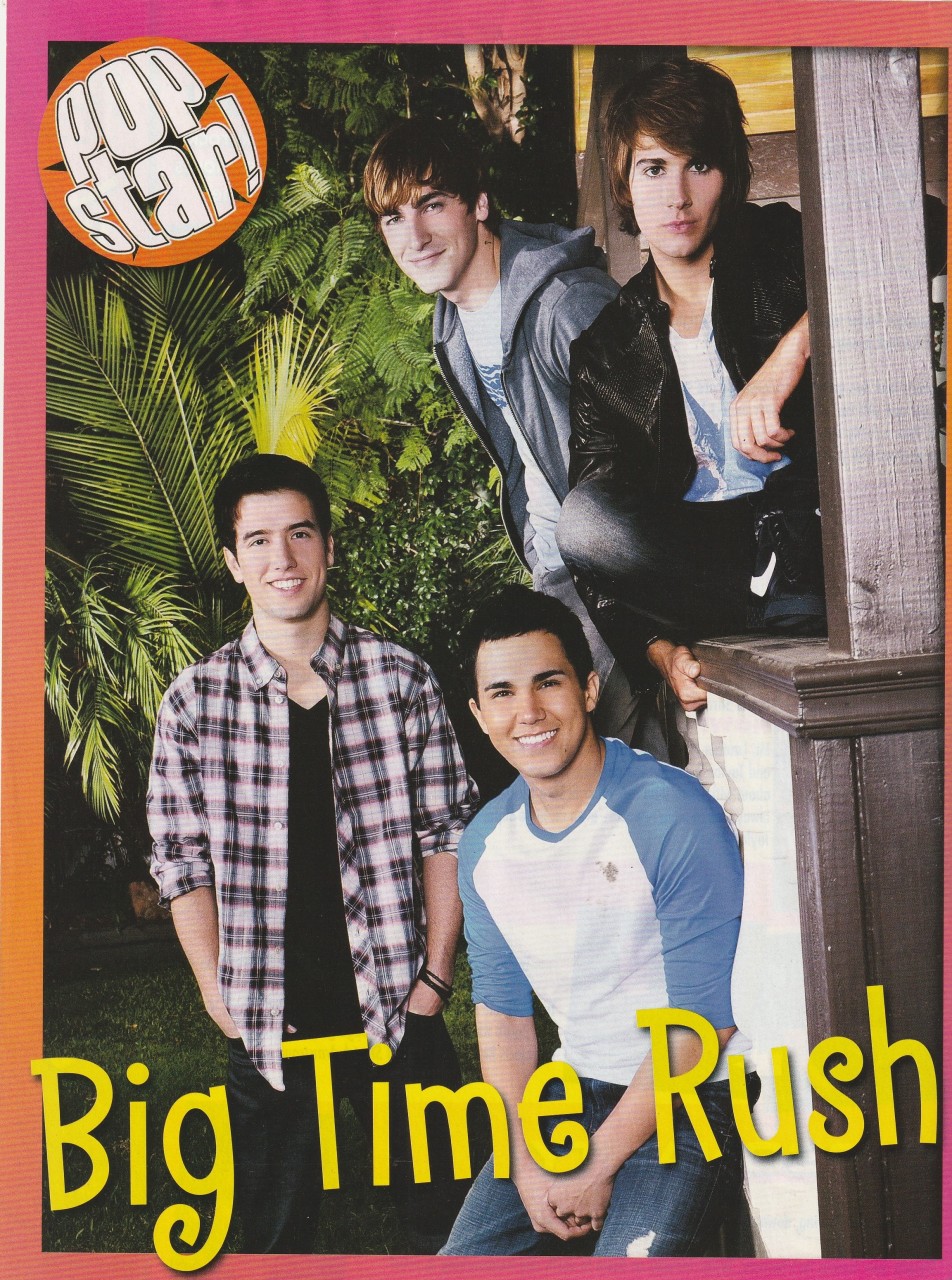 Big Time Rush teen magazine pinup clipping boy band photo shoot young boys pix
