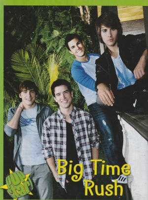 Big Time Rush teen magazine pinup clipping Pop Star tour music boy band pix