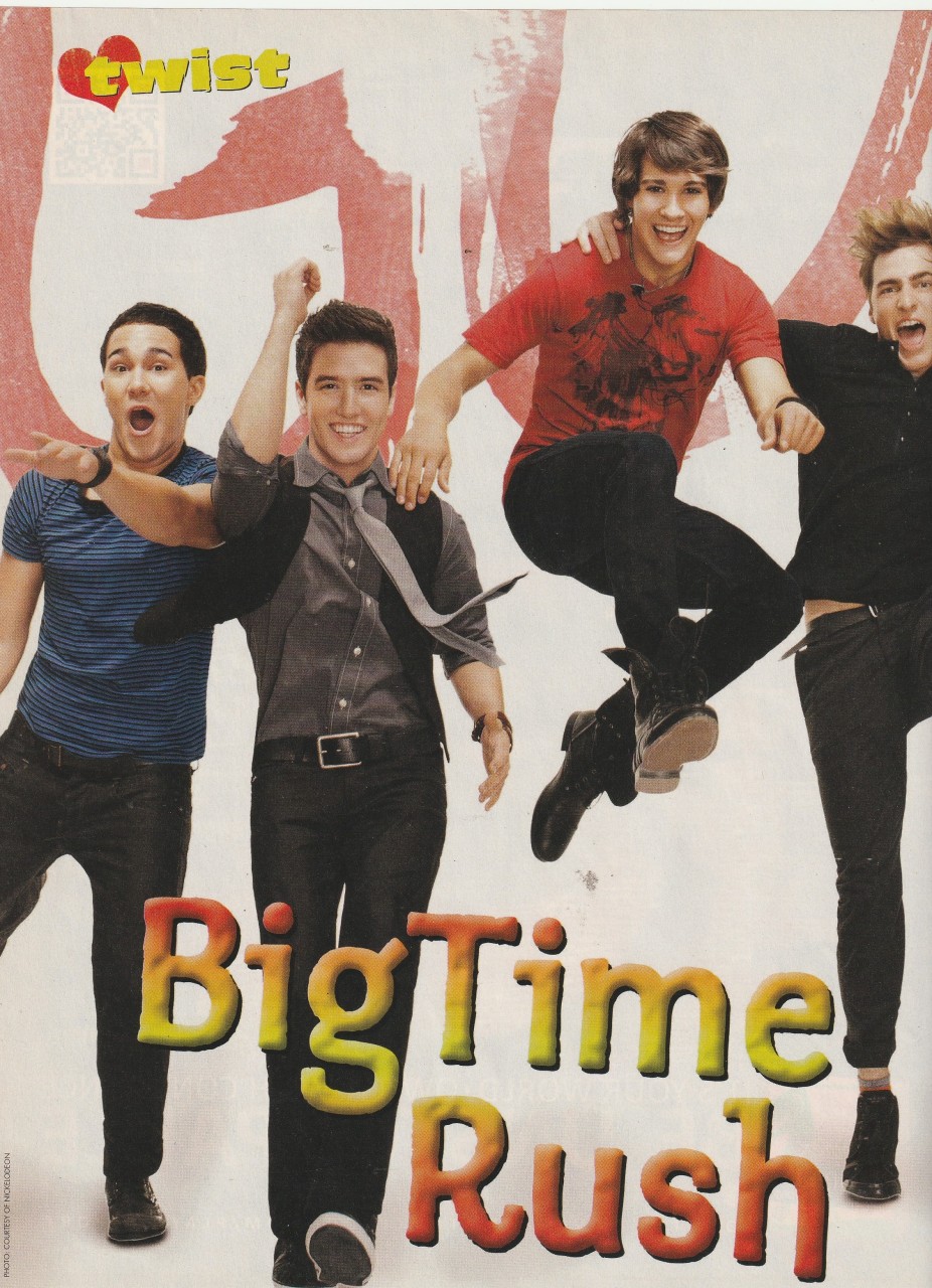 Big Time Rush teen magazine pinup clipping jumping Pop Star teen idols Retro pix