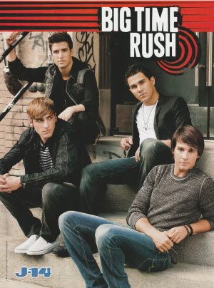 Big Time Rush Mindless Behavior teen magazine pinup clipping J-14 vintage pix